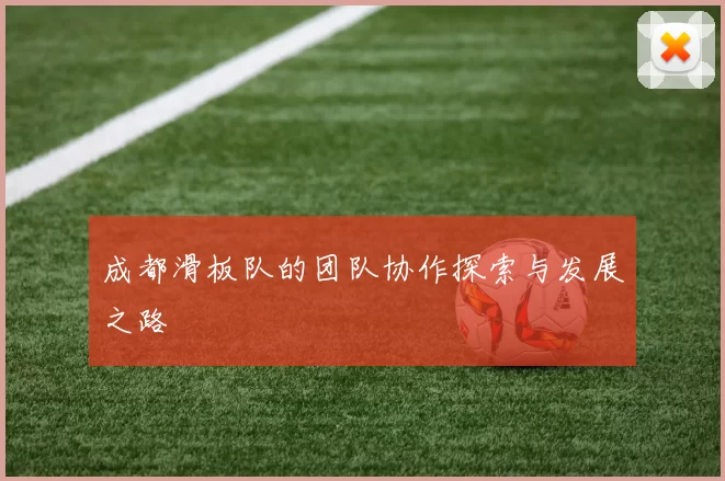 成都滑板队的团队协作探索与发展之路